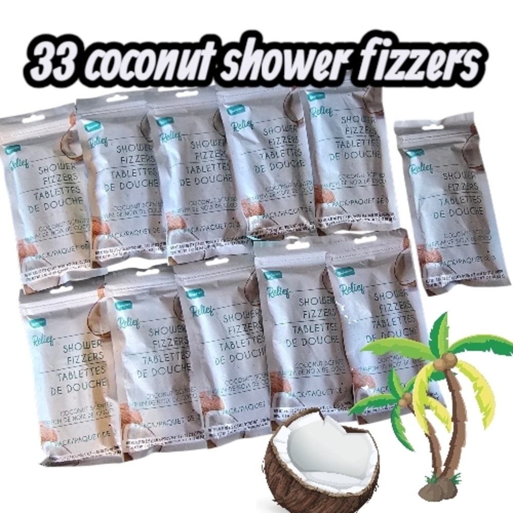 Coconut Shower Fizzers - White